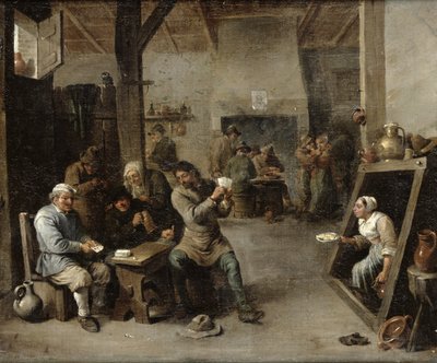 I giocatori di carte da David Teniers the Younger